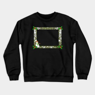 Christmas Snowman Frame Crewneck Sweatshirt